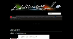 Desktop Screenshot of ladeliteratura.com.uy