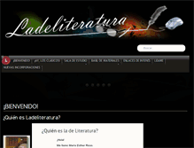 Tablet Screenshot of ladeliteratura.com.uy